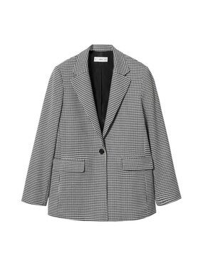 Mango Houndstooth Blazer